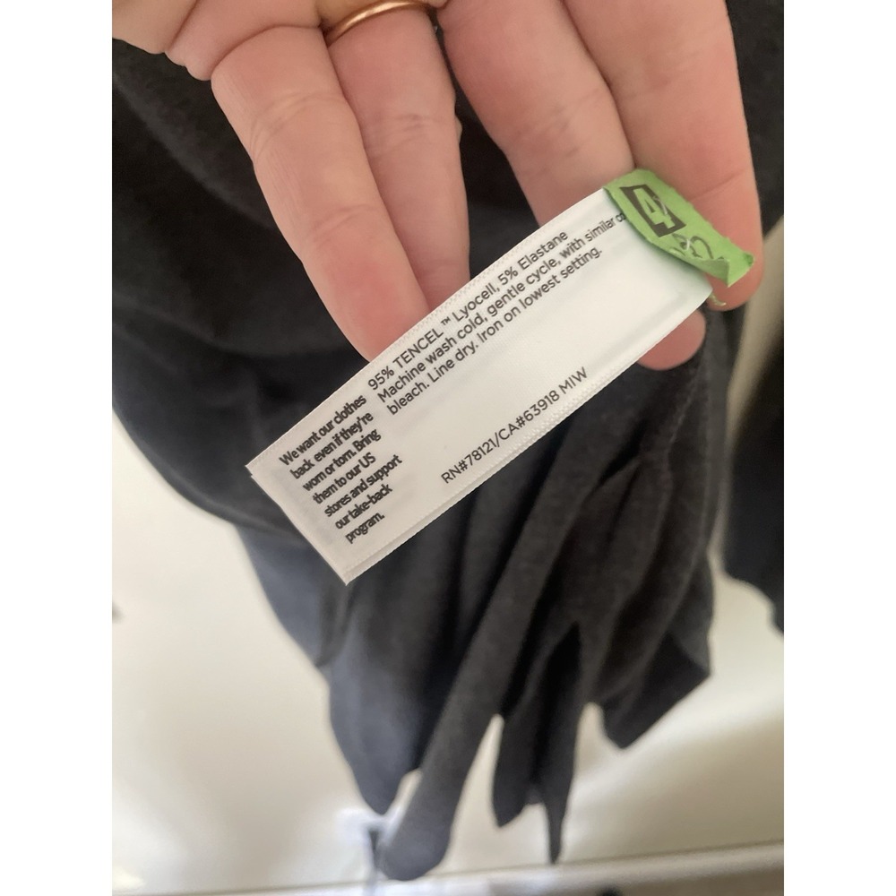Eileen Fisher Medium Grey Long Sleeve Tunic Tencel Minimalistic Lagenlook Capsul - Picture 3 of 5